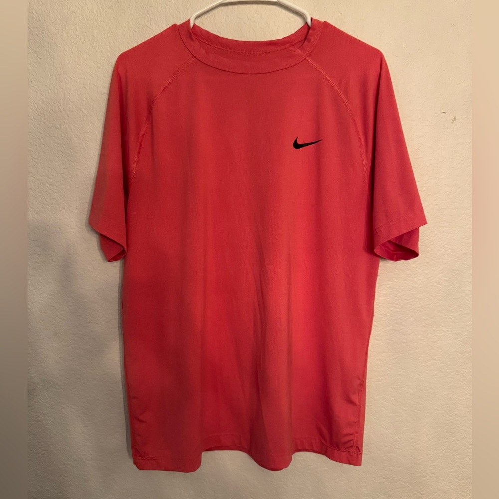 Nike Dri-FIT Athletic T-Shirt – Coral Red (Size M)